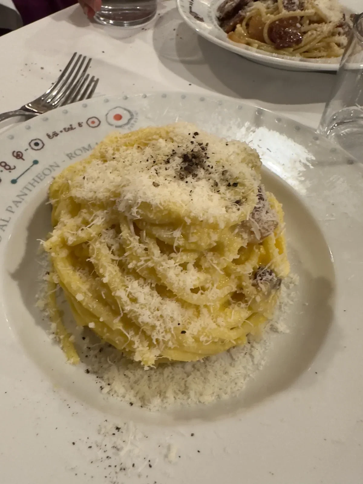 A plate of Roman pasta at Armando al Pantheon