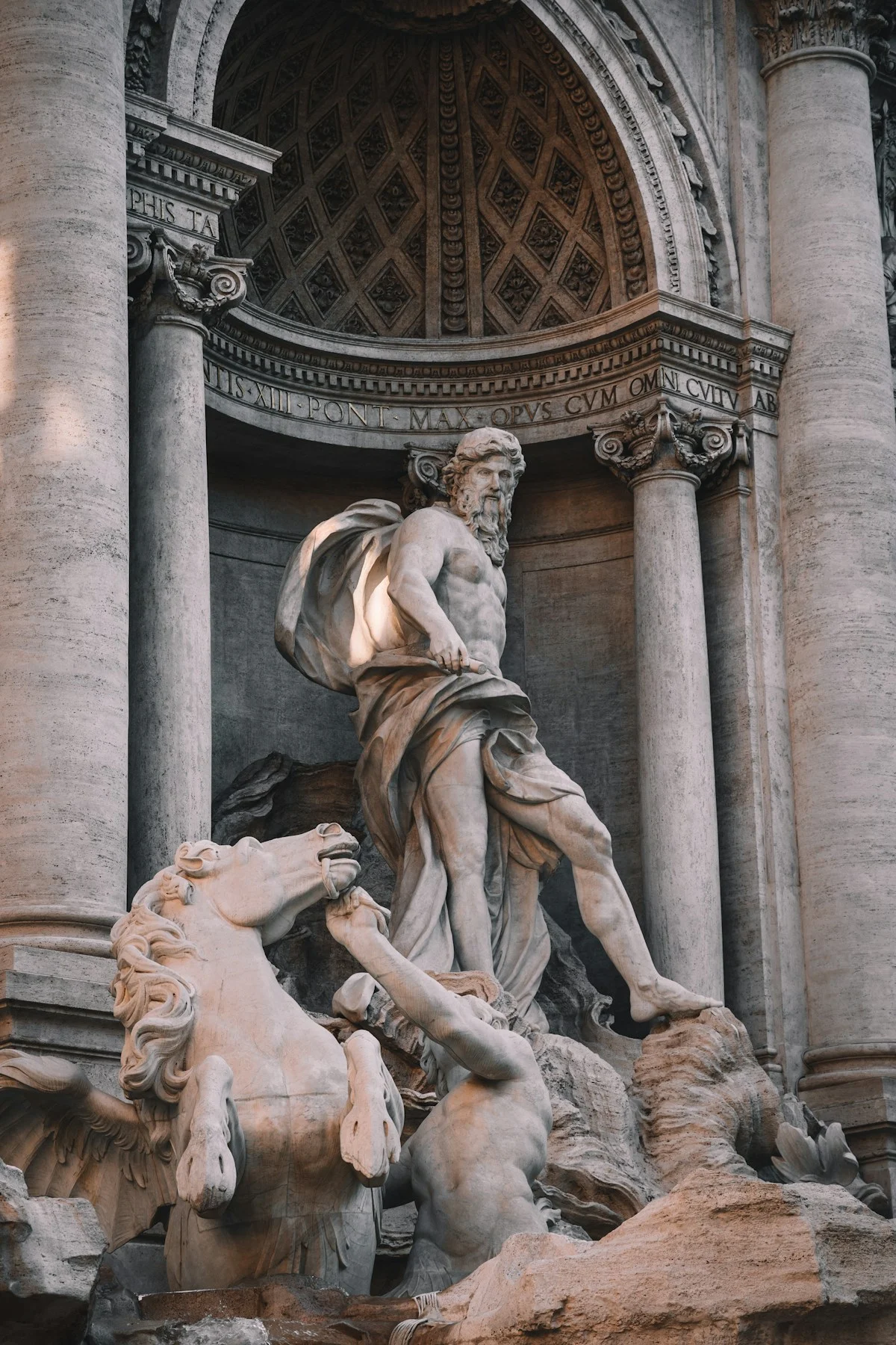 Sculpture at the Trevi Fountain